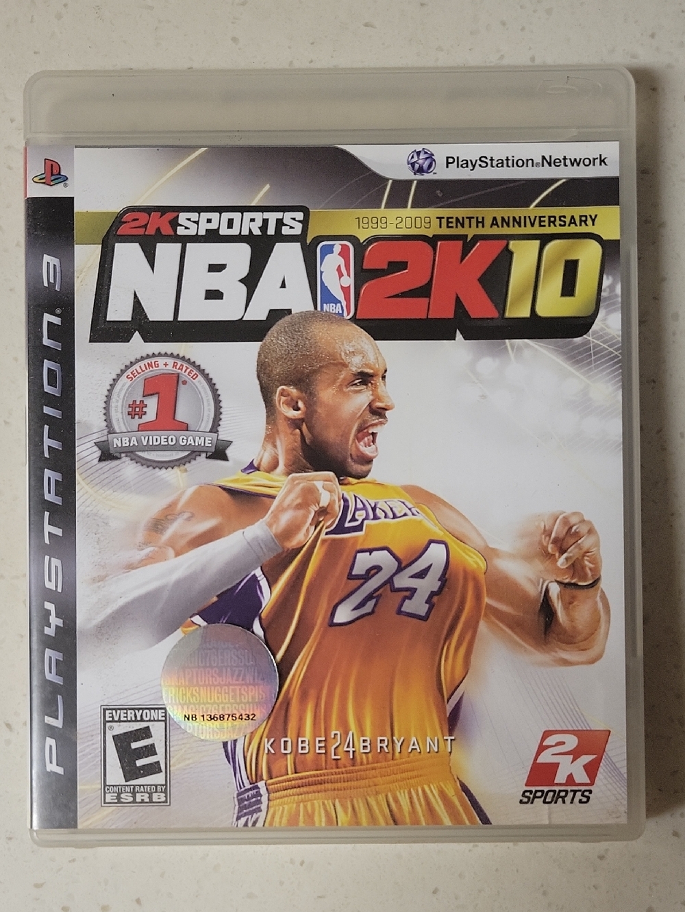 NBA 2K10 (Playstation 3) Kobe Bryant Cover